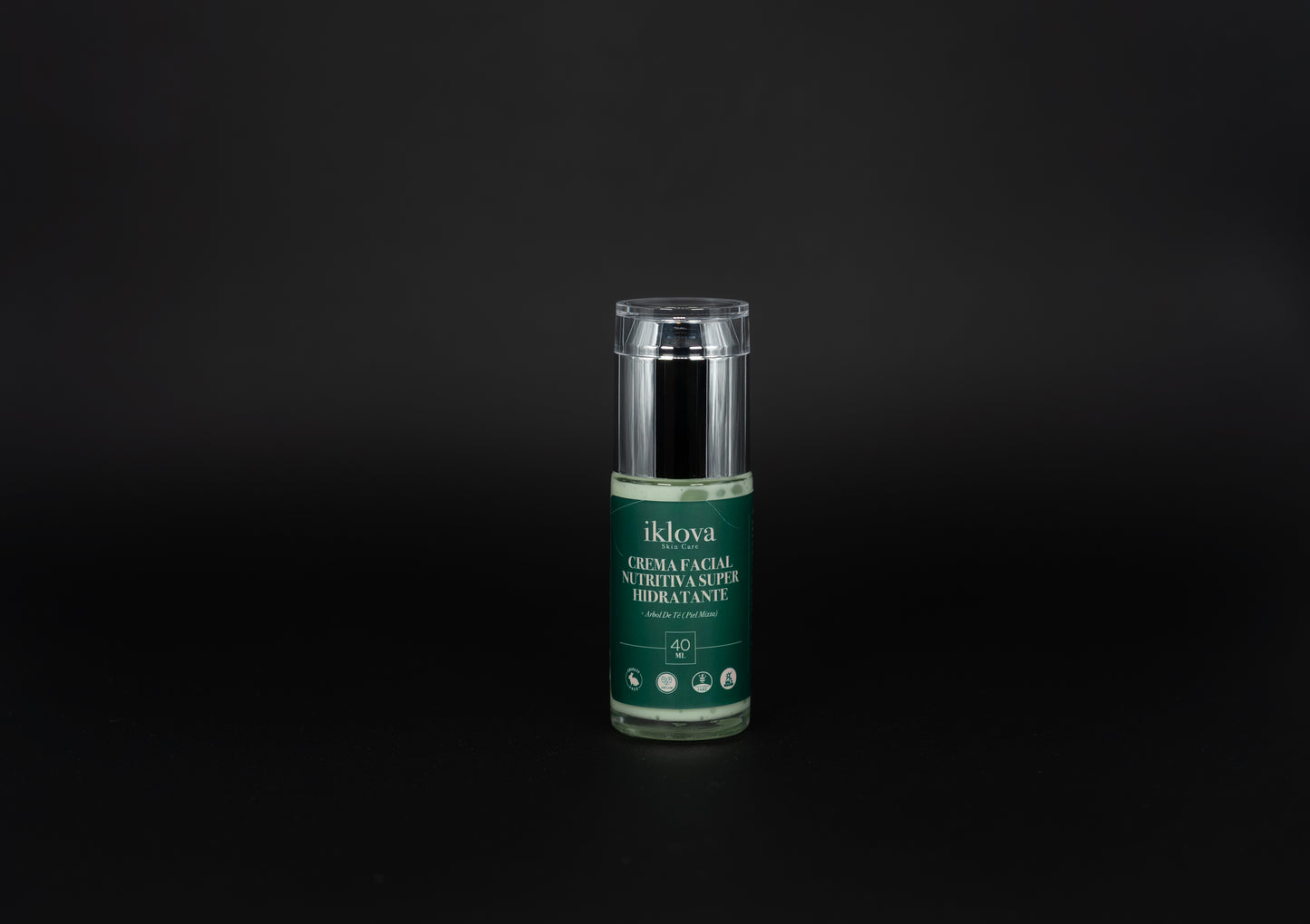 Crema Facial Piel Mixta (Té Verde + Árbol de Té), Libre de Aceites