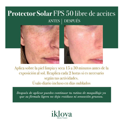 Protector Solar FPS 50 Libre de Aceites