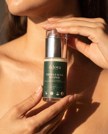 Crema Facial Extracto de Perlas, Bio Retinol y Colágeno