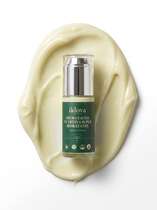 Crema Facial Piel Mixta (Té Verde + Árbol de Té), Libre de Aceites