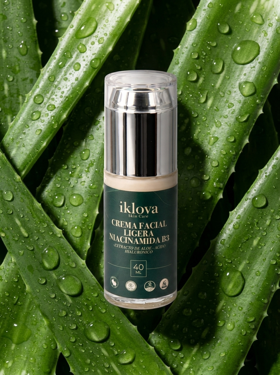 Crema Facial Ácido Hialurónico + Niacinamida (B3) + Extracto de Aloe